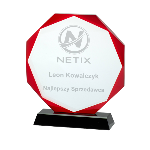 Szklane statuetki