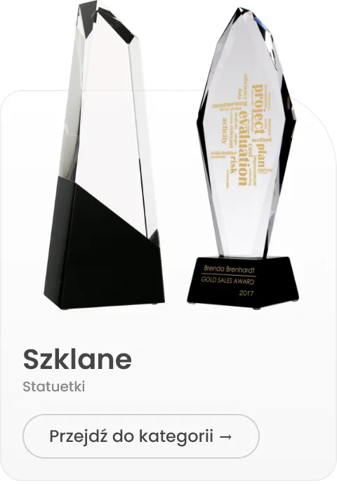 Statuetki szklane